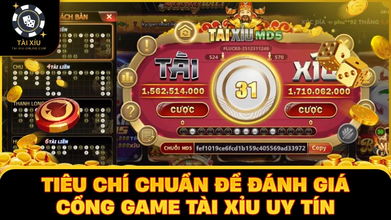 Tiêu chí chuẩn để đánh giá cổng game tài xỉu uy tín